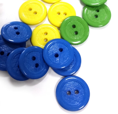 WOMAN'S BUTTONS                2 HOLES NYLON/MILLED